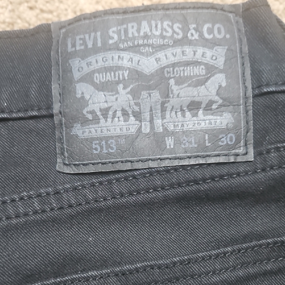 Men's Levi's Black Straight Jeans